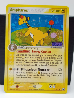 Ampharos EX Unseen Forces 1/115 Reverse Holo Rare Pokemon Card TCG - Image 2