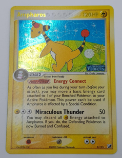 Ampharos EX Unseen Forces 1/115 Reverse Holo Rare Pokemon Card TCG - Image 4