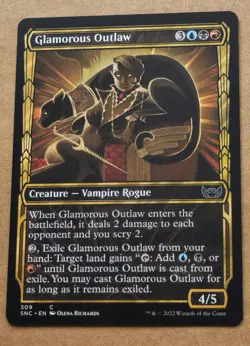 MTG Glamorous Outlaw Showcase Streets of New Capenna SNC Common #309 Unplayed - Image 1