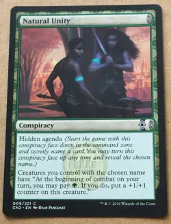 Natural Unity Conspiracy Take the Crown 9/221 MTG Magic The Gathering CN2 - Image 1