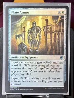 Plate Armor - Foil - MTG - AFR - 032/281 - UNCOMMON ~ NM - Image 2