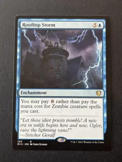MTG Rooftop Storm ** Midnight Hunt Commander ** English 103 - Image 1