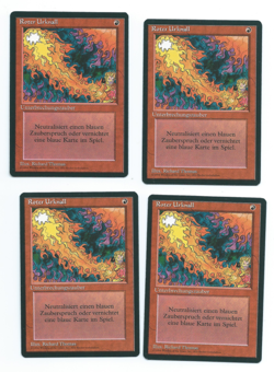 Magic MTG 4x Red Elemental Blast FBB German Foreign Black Border 93 MoxBeta_com - Image 1