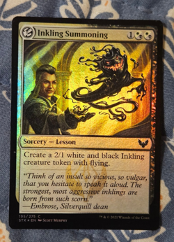 Inkling Summoning FOIL Strixhaven: School of Mages (195) STX MTG Magic - Image 1