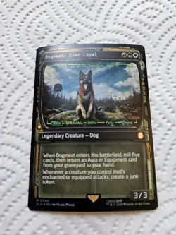 Dogmeat Showcase Foil MTG Fallout PIP 340 NM Unplayed - Image 2