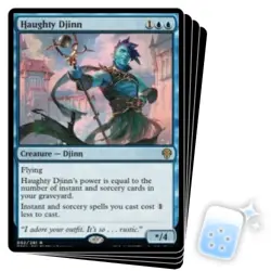 HAUGHTY DJINN X4 Dominaria United DMU Magic MTG MINT CARD - Image 1