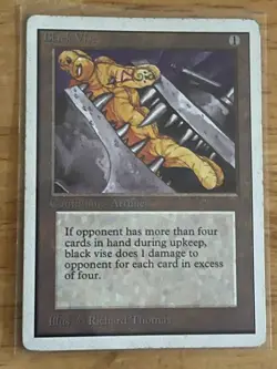 MTG: Black Vise: Unlimited Edition: Regular: Lightly Played - Image 1