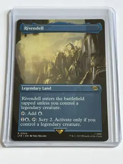 Rivendell 344 MTG Lord of the Rings 2023 Mint - 9.0 + Borderless Non Foil Rare - Image 1