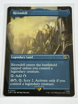 Rivendell 344 MTG Lord of the Rings 2023 Mint - 9.0 + Borderless Non Foil Rare - Image 2
