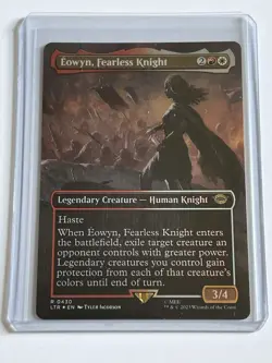 Eowyn Fearless Knight 430 MTG Lord of the Rings 2023 Mint - 9.0 + Foil Rare - Image 1
