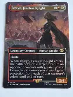 Eowyn Fearless Knight 430 MTG Lord of the Rings 2023 Mint - 9.0 + Foil Rare - Image 4