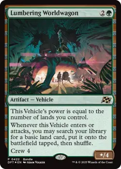 MTG Singles: Lumbering Worldwagon (Foil) (DFT) Unique Promo - NM - Image 1