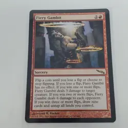 MTG Fiery Gambit Mirrodin 90/306 Regular Rare - NM - Image 1