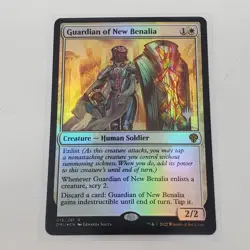 Guardian of the New Benalia 019/281 Dominaria United Promo Pack MTG - NM Foil - Image 1