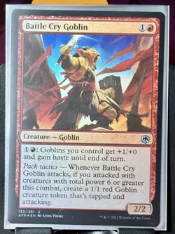 Battle Cry Goblin - Foil - MTG - AFR - 132/281 - UNCOMMON ~ NM - Image 2