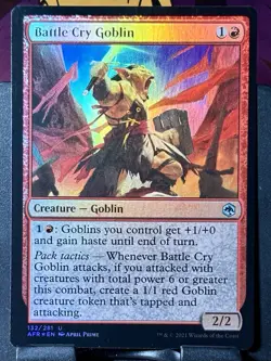 Battle Cry Goblin - Foil - MTG - AFR - 132/281 - UNCOMMON ~ NM - Image 3