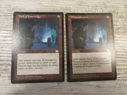 2x Well of Knowledge - Weatherlight - NM/EX - 1x English 1x German - OOP MTG - Image 1