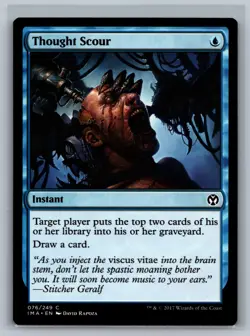 Magic The Gathering Iconic Masters Thought Scour #076/249 MTG TCG CCG - Image 1