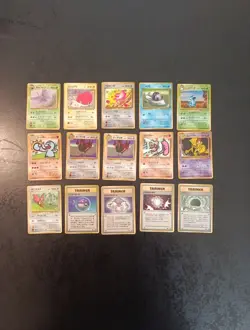 Very Good to Near Mint, Lot of 15 Japanese Pokemon Glossy Cards, Vending Machine - Image 1