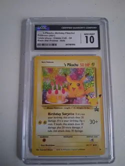 2021 POKEMON CELEBRATIONS CLASSIC COLLECTION #24 BIRTHDAY PIKACHU PSA CGC 10 GEM - Image 1