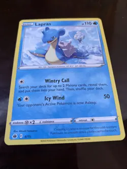 Lapras 006/015 McDonald's Promos 2022 Regular POKEMON TCG CARD - Image 2