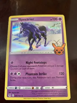 Spectrier 081/196 Trick or Trade 2023 Holo POKEMON TCG CARD - Image 1