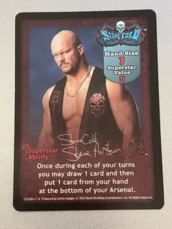 Stone Cold Steve Austin Superstar Card (SS2) - WWF/WWE Raw Deal - Image 1