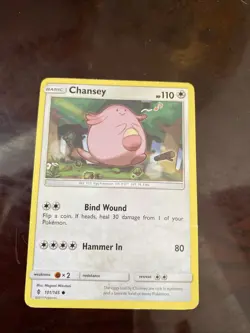 Chansey 101/145 Sm-Guardians Rising Regular Pokemon TCG card - Image 1