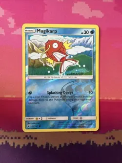 Pokemon Card Magikarp Burning Shadows Reverse Holo 32/147 Near Mint - Image 1