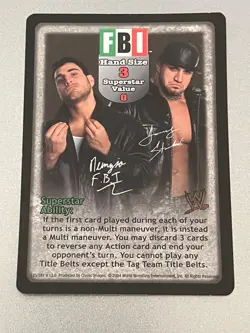 FBI Superstar Card - WWF/WWE Raw Deal - Image 1