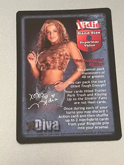 Nidia Superstar Card - WWF/WWE Raw Deal - Image 1