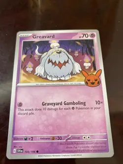 Pokemon TCG Greavard Trick 2023 104/198 Regular Common POKEMON TCG CARD - Image 1