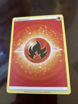 Fire Energy Unnumbered NM Pokemon Card Sword & Shield 2022 Common REGULAR TCG - Image 1