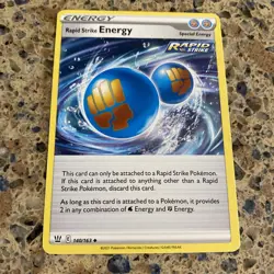 Pokemon Rapid Strike Energy 140/163 Battle Styles Regular Uncommon Card tcg - Image 1