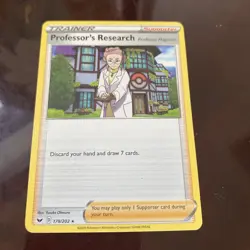 Pokemon Professor's Research 178/202 Sword & Shield Rare Pokemon TCG CARD - Image 1