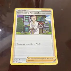 Pokemon Professor's Research 178/202 Sword & Shield Rare Pokemon TCG CARD - Image 2
