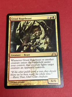 MTG Gruul Ragebeast 170 Gatecrash Rare Regular - Image 1