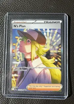 N's Plan 170/086 Special Illustration Rare Black Bolt Pokemon Card NM English - Image 1