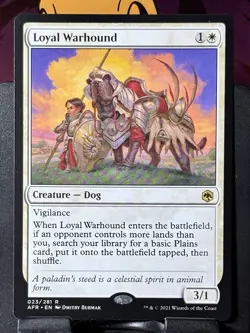 Loyal Warhound - Reg - MTG - AFR - 023/281 - RARE ~ NM - Image 3