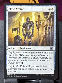 Plate Armor - Reg - MTG - AFR - 032/281 - UNCOMMON ~ NM - Image 3