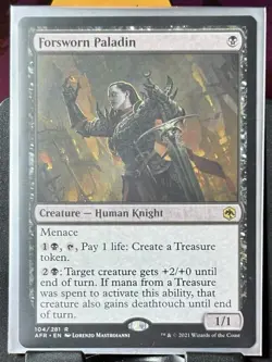 Forsworn Paladin - Reg - MTG - AFR - 104/281 - RARE ~ NM - Image 2