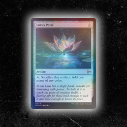 FOIL - Lotus Petal - Custom Magic: The Gathering Card - High-Quality - Image 1
