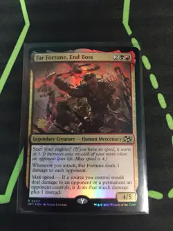 MTG Magic The Gathering Far Fortune, End Boss Foil Prerelease Promo Rakdos - Image 1