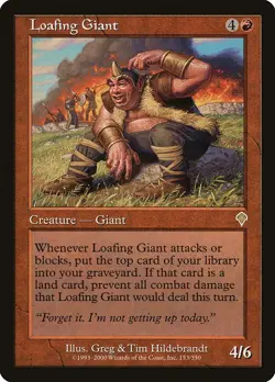MTG - Loafing Giant - Invasion - X1 - (LP) - - Image 1