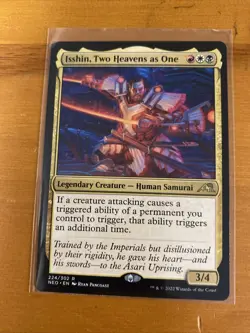 Isshin, Two Heavens as One 224/302 MTG Kamigawa Neon Dynasty NM - Image 1