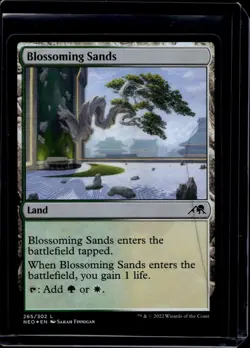 MTG Blossoming Sands FOIL #265/302 Kamigawa: Neon Dynasty NEO NM/M - Image 1
