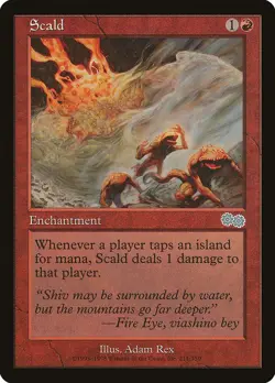 MTG - Scald - Urza's Saga - X1 - (NM) - - Image 1