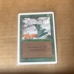 1x Tsunami Light Play, English 2nd Edition Unlimited MTG Magic - Image 1