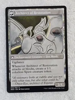 MTG The Restoration of Eiganjo #34 Kamigawa Neon Dynasty Magic Card Rare NM - Image 2