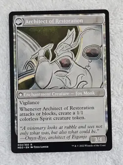 MTG The Restoration of Eiganjo #34 Kamigawa Neon Dynasty Magic Card Rare NM - Image 4
